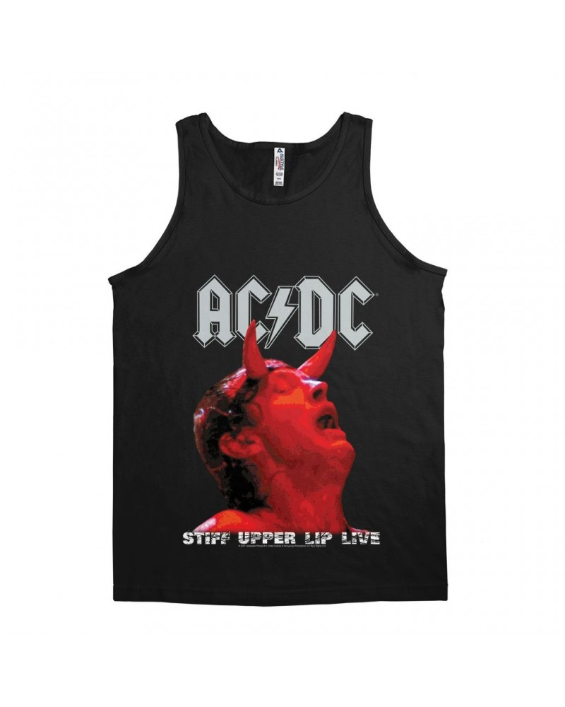 AC/DC Unisex Tank Top | Stiff Upper Lip Live Album Cover Art Shirt $8.23 Shirts