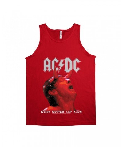 AC/DC Unisex Tank Top | Stiff Upper Lip Live Album Cover Art Shirt $8.23 Shirts