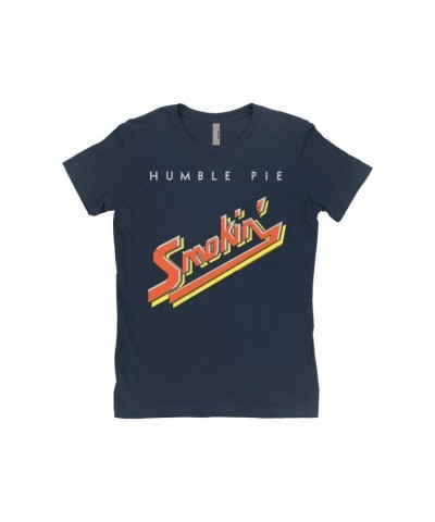 Humble Pie Ladies' Boyfriend T-Shirt | Smokin' Album Design Shirt $7.49 Shirts