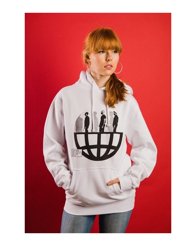 X Ambassadors Globe Hoodie (White) $16.40 Sweatshirts