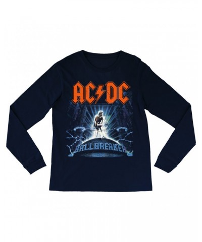 AC/DC Long Sleeve Shirt | Ballbreaker Album Design Distressed Shirt $11.98 Shirts