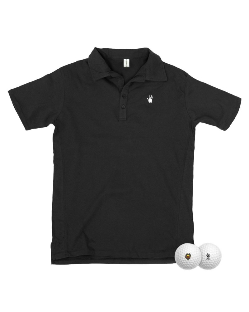 Jerry Garcia Hitting the Links Bundle- Black Polo $18.72 Shirts