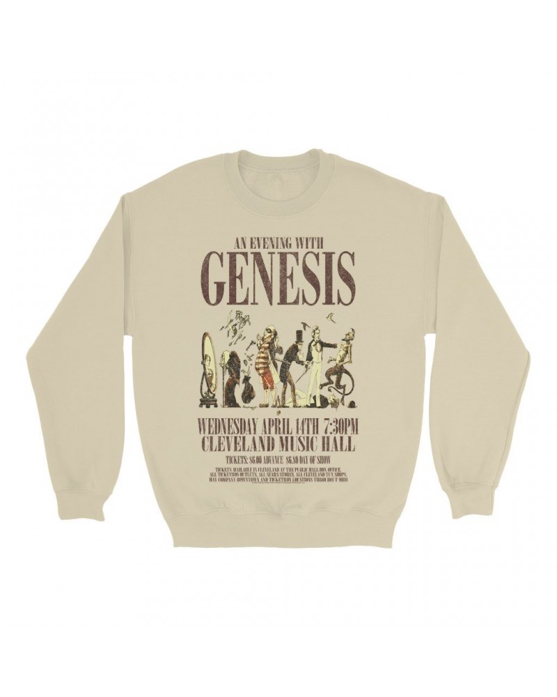 Genesis Sweatshirt | Cleveland Music Hall Concert Sweatshirt $13.63 Sweatshirts