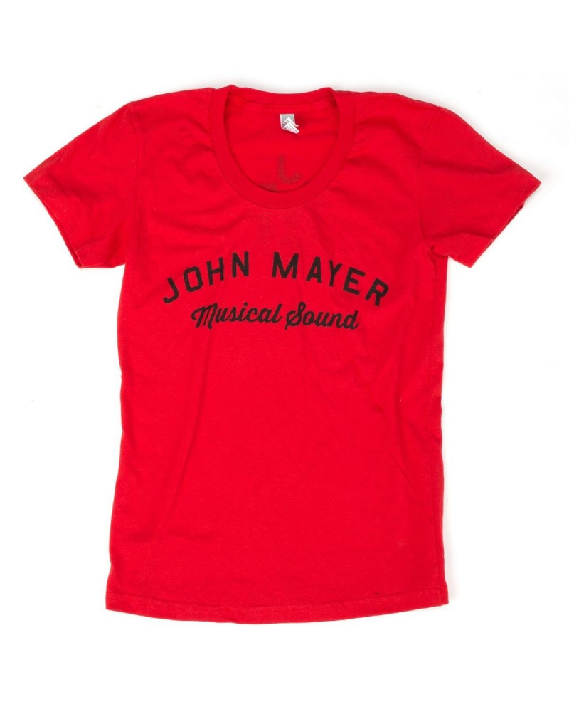 John Mayer Ladies Musical Sound Logo T-shirt $8.40 Shirts