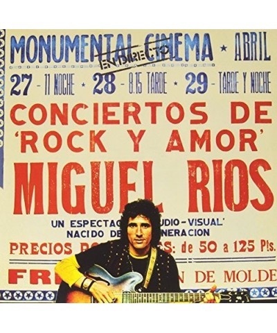 Miguel Ríos CONCIENTO DE ROCK & AMOR Vinyl Record $9.65 Vinyl