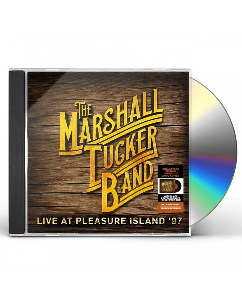 The Marshall Tucker Band LIVE AT PLEASURE ISLAND CD $2.25 CD