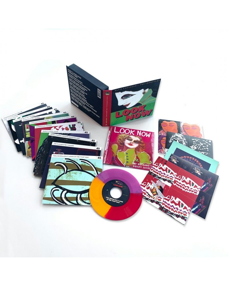 Elvis Costello Look Now Deluxe 7" Box Set $32.25 Vinyl