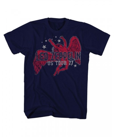 Led Zeppelin T-Shirt | Icarus Stars '77 US Tour T-Shirt (Reissue) $4.91 Shirts