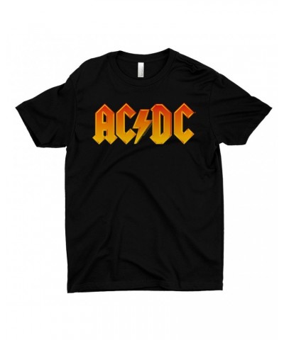 AC/DC T-Shirt | Orange Yellow Gradient Logo Shirt $10.98 Shirts