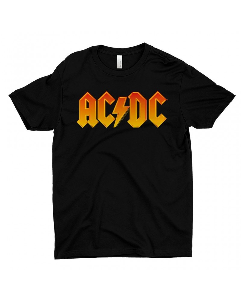 AC/DC T-Shirt | Orange Yellow Gradient Logo Shirt $10.98 Shirts