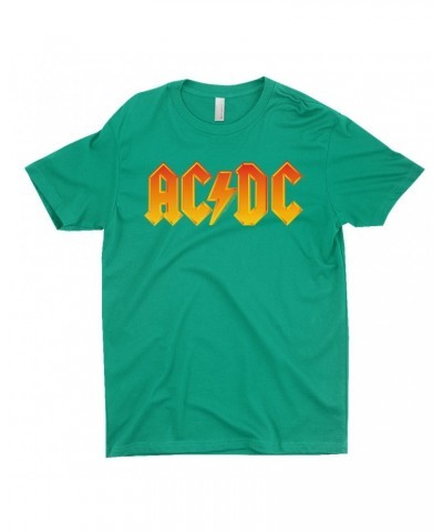 AC/DC T-Shirt | Orange Yellow Gradient Logo Shirt $10.98 Shirts