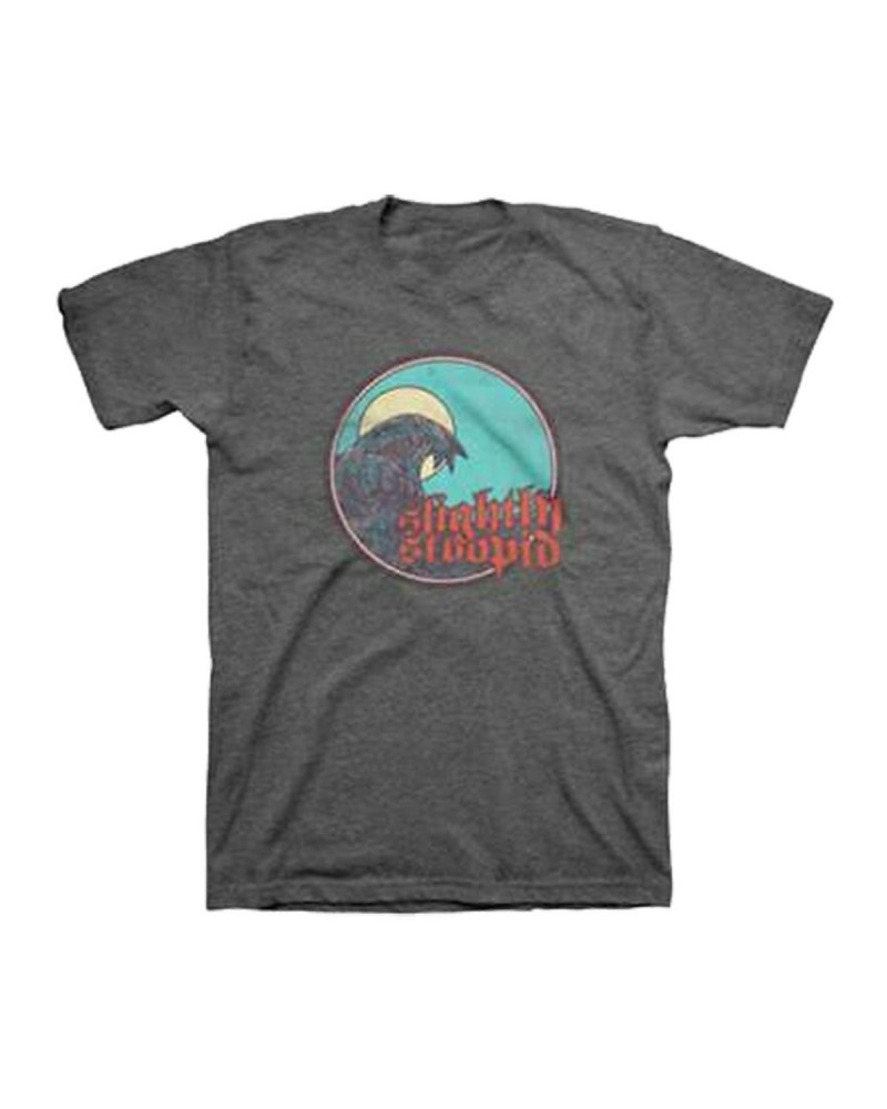 Slightly Stoopid Wave Crest Unisex Heather Charcoal Tee Small $8.75 Shirts