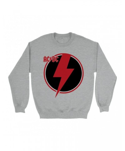 AC/DC Sweatshirt | Black Red Bolt Sweatshirt $15.38 Sweatshirts