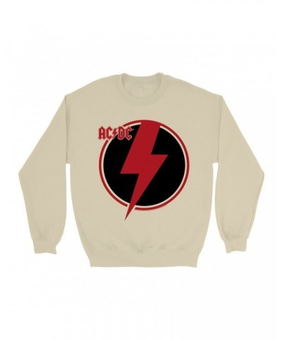 AC/DC Sweatshirt | Black Red Bolt Sweatshirt $15.38 Sweatshirts