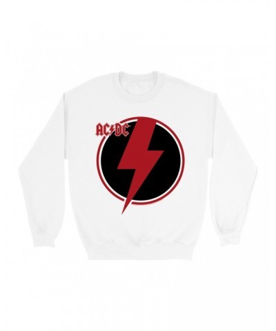 AC/DC Sweatshirt | Black Red Bolt Sweatshirt $15.38 Sweatshirts