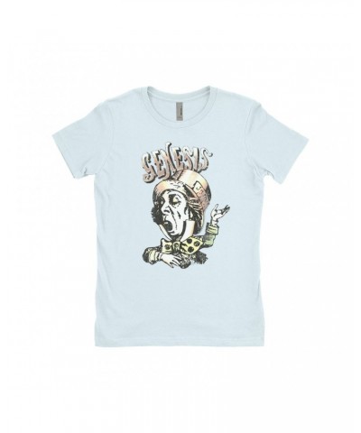 Genesis Ladies' Boyfriend T-Shirt | Metallic Mad Hatter Image Shirt $11.73 Shirts