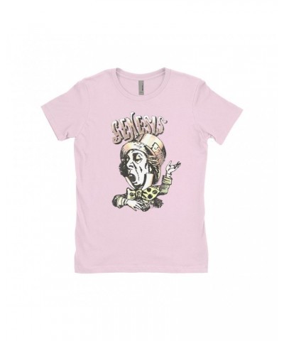 Genesis Ladies' Boyfriend T-Shirt | Metallic Mad Hatter Image Shirt $11.73 Shirts