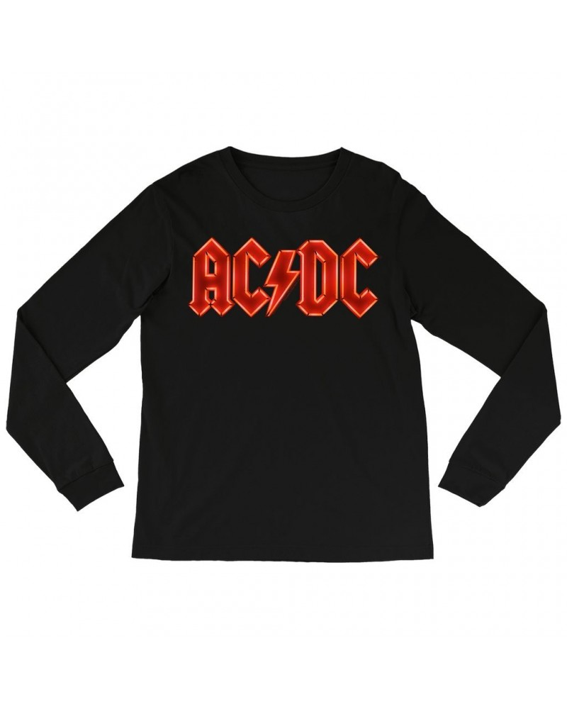 AC/DC Long Sleeve Shirt | Neon Lights Logo Shirt $9.28 Shirts