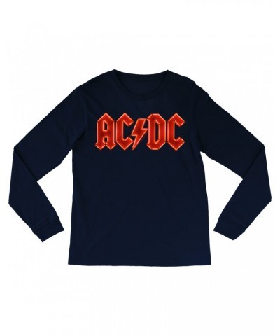 AC/DC Long Sleeve Shirt | Neon Lights Logo Shirt $9.28 Shirts