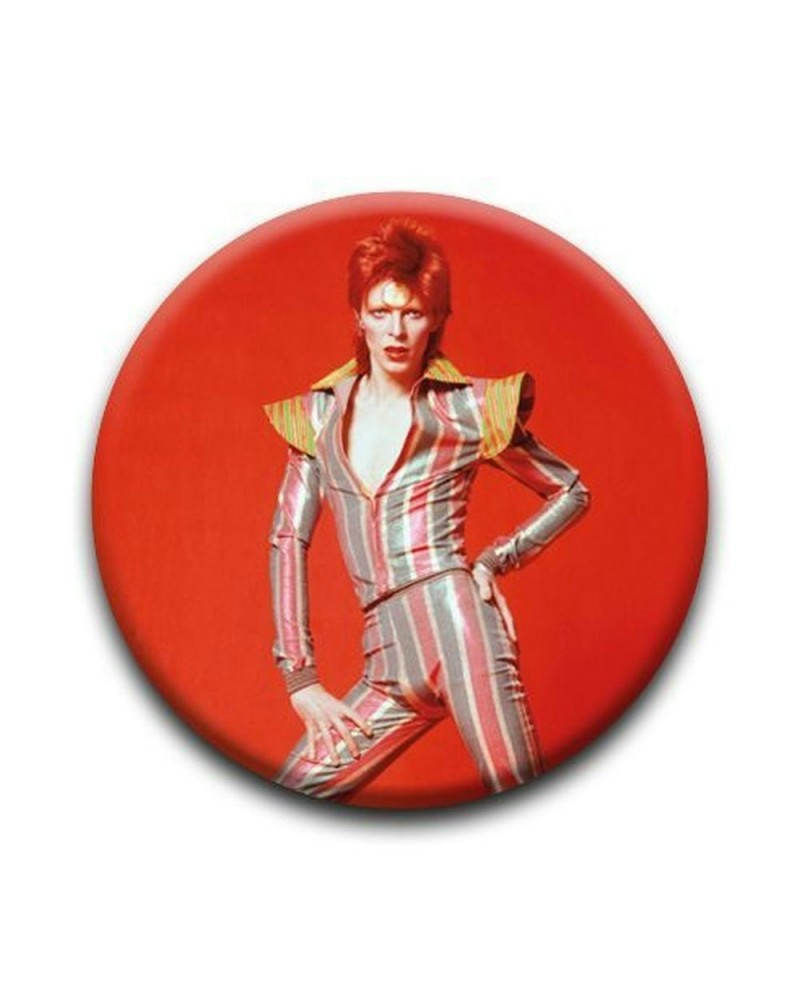 David Bowie Stare 1 1/4" Rd. Button $0.53 Accessories