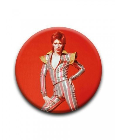 David Bowie Stare 1 1/4" Rd. Button $0.53 Accessories