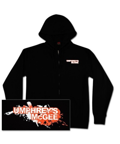 Umphrey's McGee UM Splatter Design Zip Up Hoodie $9.00 Sweatshirts