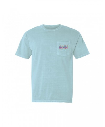 AC/DC T-Shirt | Plug Me In Pastel Design Pocket T-shirt $11.68 Shirts