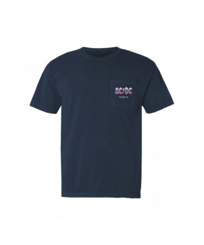 AC/DC T-Shirt | Plug Me In Pastel Design Pocket T-shirt $11.68 Shirts