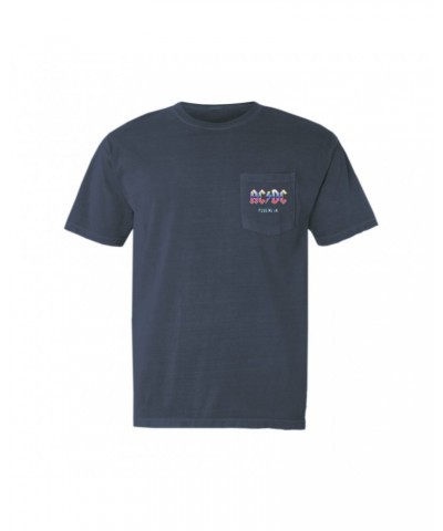 AC/DC T-Shirt | Plug Me In Pastel Design Pocket T-shirt $11.68 Shirts