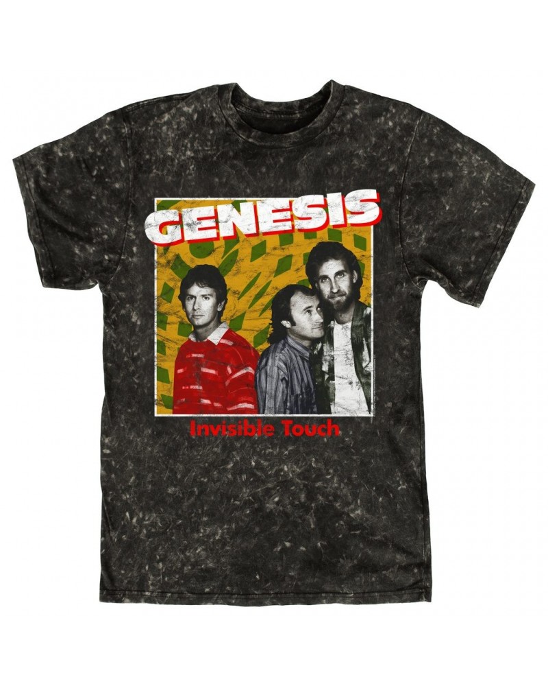 Genesis T-shirt | Invisible Touch Throwback Poster Distressed Mineral Wash Shirt $11.38 Shirts