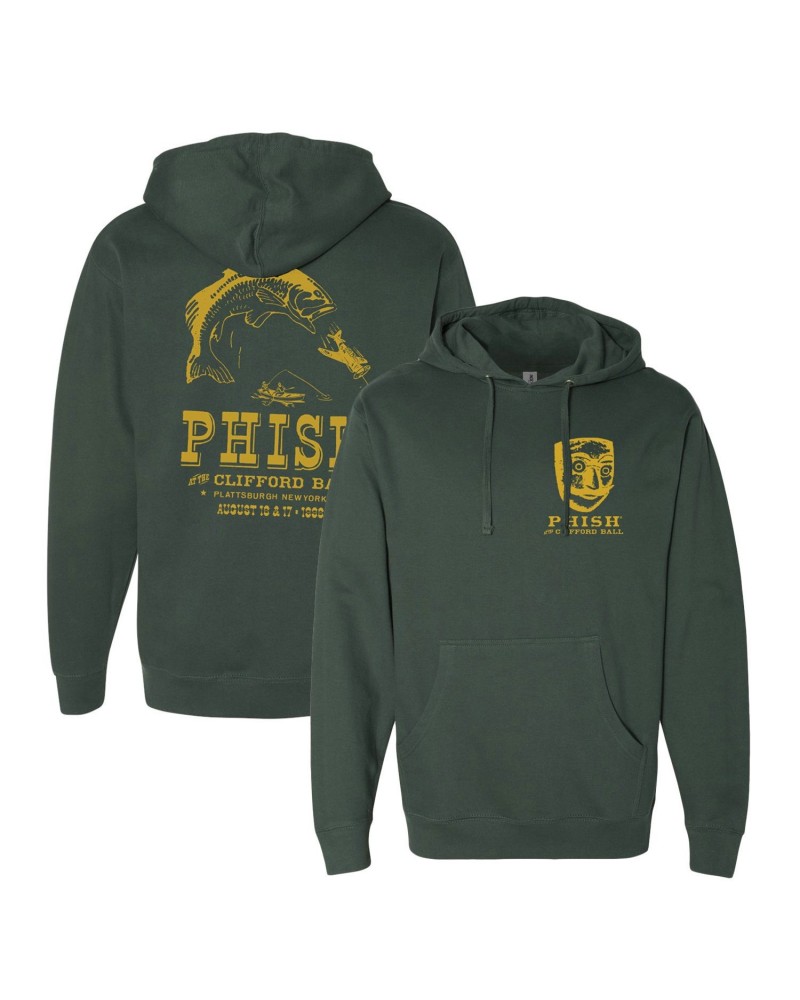 Phish The Clifford Ball Classic Pullover Hoodie on Alpine Green $16.20 Sweatshirts