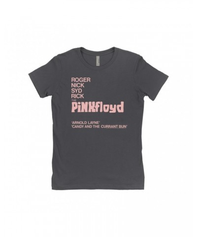 Pink Floyd Ladies' Boyfriend T-Shirt | Album Cover Featuring Arnold Layne Shirt $10.23 Shirts