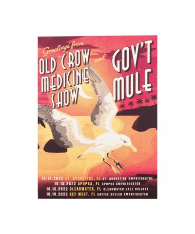 Gov't Mule & Old Crow Medicine Show - 2022 Florida Tour Poster $19.60 Decor