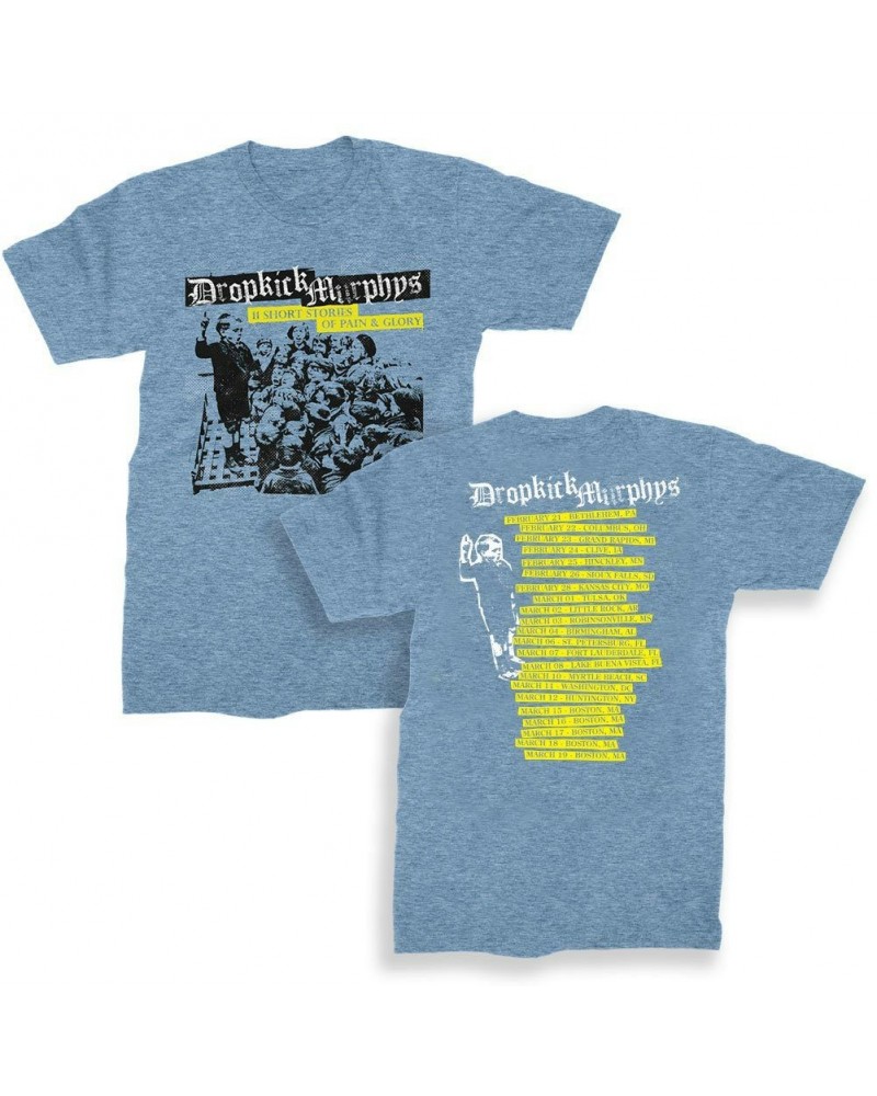 Dropkick Murphys Pain & Glory Album Tour Tee (Heather Blue) $15.12 Shirts