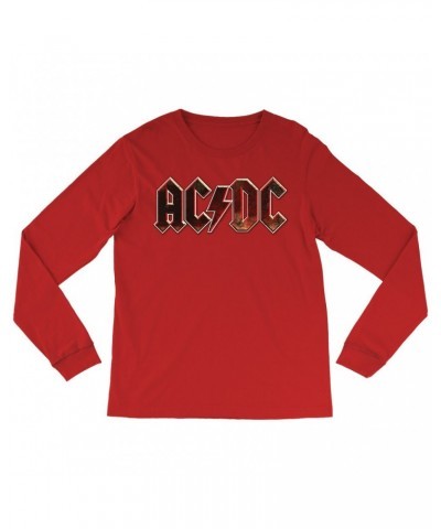 AC/DC Long Sleeve Shirt | Live At River Plate Metallic Logo Shirt $11.38 Shirts