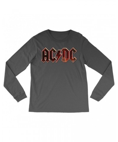 AC/DC Long Sleeve Shirt | Live At River Plate Metallic Logo Shirt $11.38 Shirts