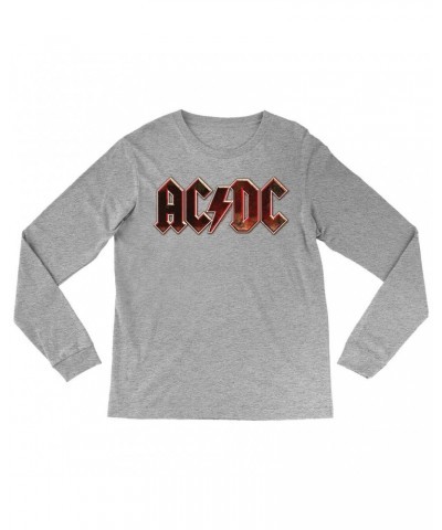 AC/DC Long Sleeve Shirt | Live At River Plate Metallic Logo Shirt $11.38 Shirts