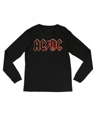 AC/DC Long Sleeve Shirt | Live At River Plate Metallic Logo Shirt $11.38 Shirts