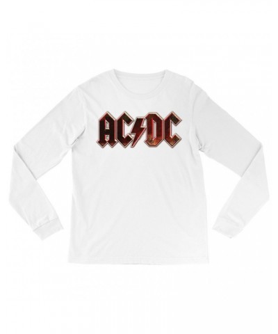 AC/DC Long Sleeve Shirt | Live At River Plate Metallic Logo Shirt $11.38 Shirts