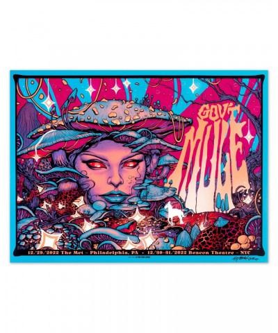 Gov't Mule NEW YEAR’S RUN 2022-2023 POSTER - MUNK ONE (UNSIGNED) $12.60 Decor