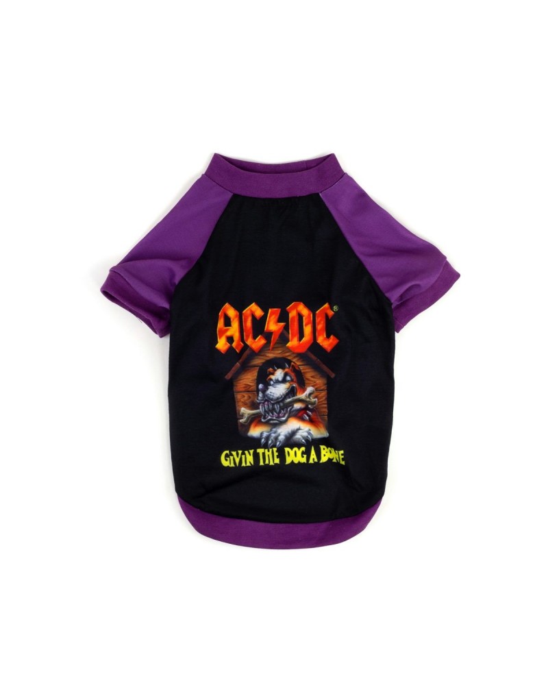 AC/DC Givin The Dog A Bone Purple & Black Doggie T-shirt $6.25 Shirts