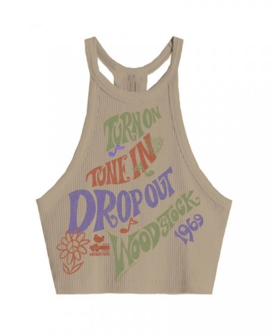 Woodstock Tune In Raceback Crop Tank $7.22 Shirts