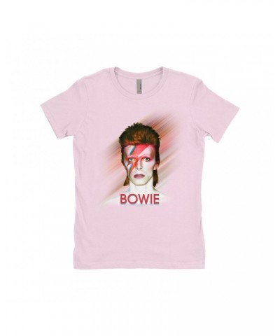 David Bowie Ladies' Boyfriend T-Shirt | Flash Frame Colorful Bowie Image Shirt $7.73 Shirts