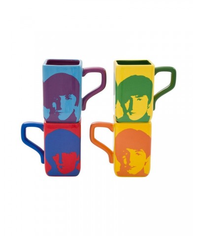 The Beatles Color Bar 4 Piece Square Mug Set $23.65 Drinkware