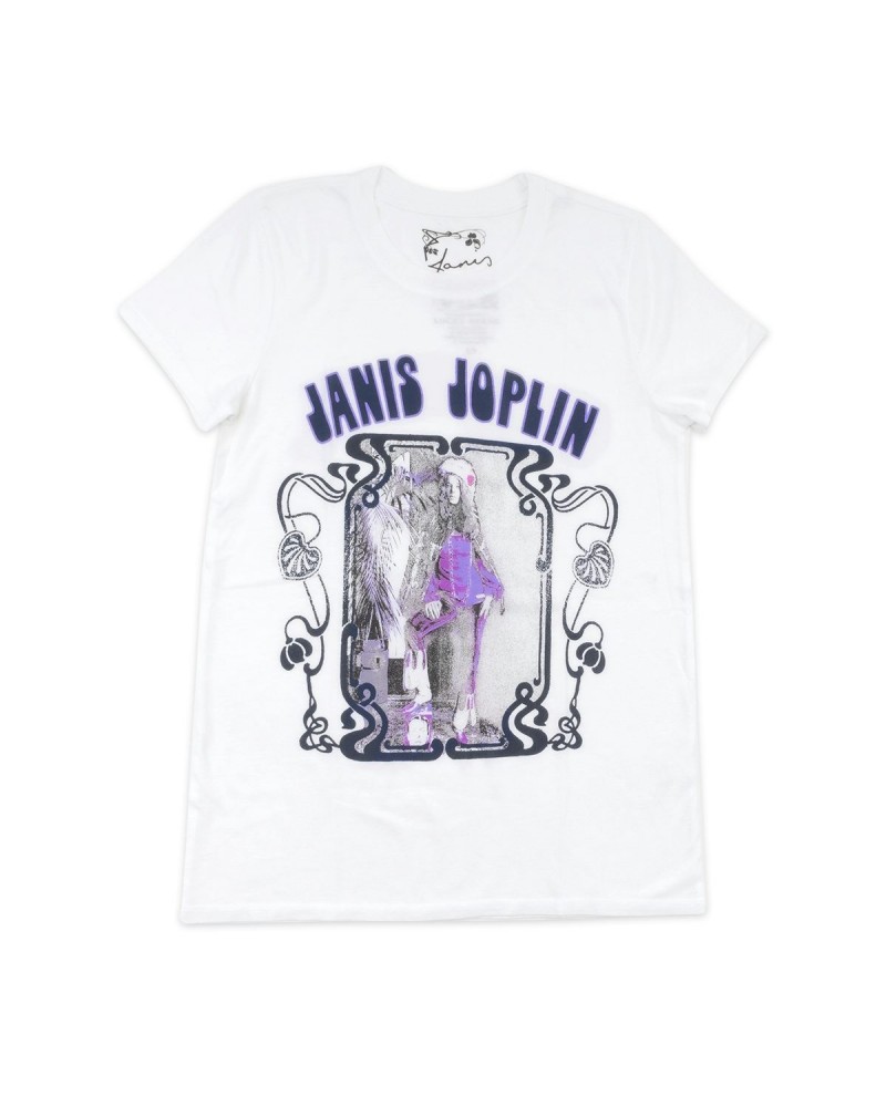 Janis Joplin Purple and White T-shirt $12.25 Shirts