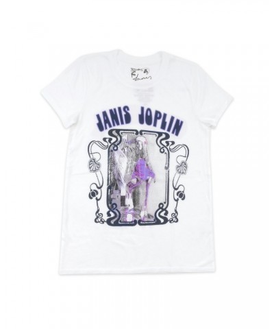 Janis Joplin Purple and White T-shirt $12.25 Shirts