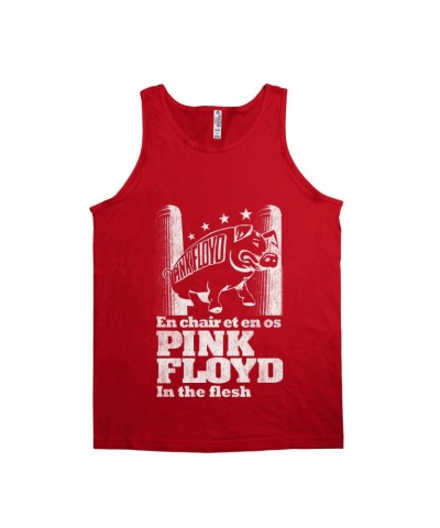 Pink Floyd Unisex Tank Top | In The Flesh Concert en Français Design Shirt $10.48 Shirts