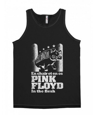 Pink Floyd Unisex Tank Top | In The Flesh Concert en Français Design Shirt $10.48 Shirts