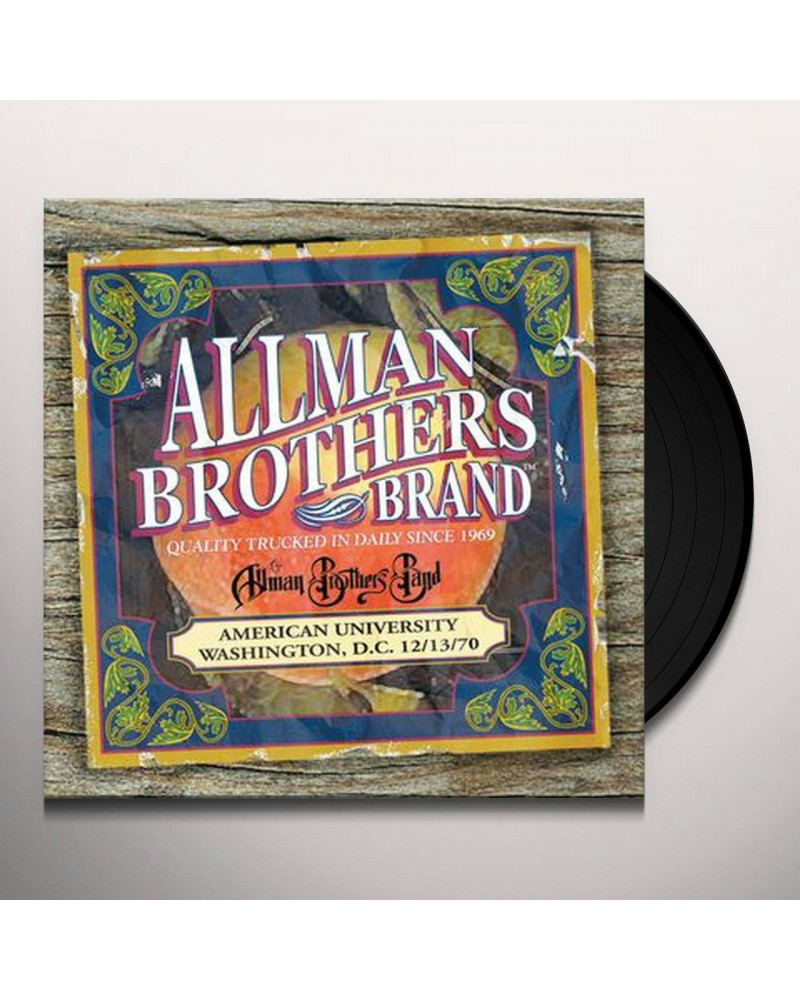 Allman Brothers Band AMERICAN UNIVERSITY 12-13-70 (2LP) Vinyl Record $11.66 Vinyl