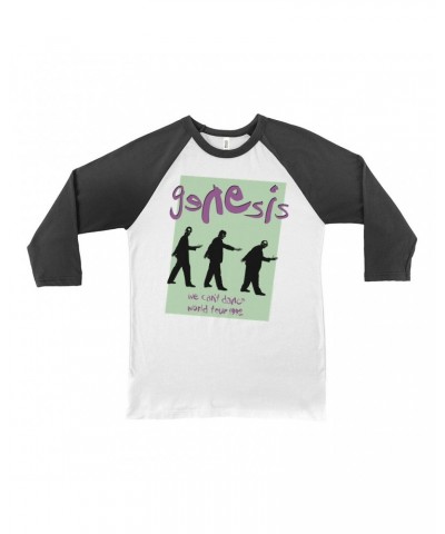 Genesis 3/4 Sleeve Baseball Tee | 1992 World Tour We Can't Dance Pastel Shirt $12.58 Shirts